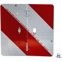 282X282MM SIDOMARKERING SKYLT VIKBAR VÄNSTER ST100805AL