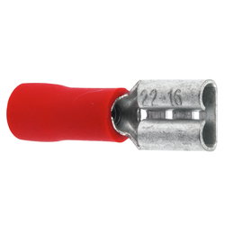 CONNECTOR FEMALE 4,7 RED 10 PCS ST71404