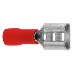 CONNECTOR FEMALE 6,5 RED 100 PCS ST71405-100