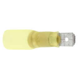 CONNECTOR HEAT SHR. DISC. MALE YELLOW 10PCS 6,35MM ST850703