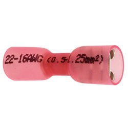 CONNECTOR HEAT SHR. DISC. FEMALE RED 10PCS 6,6MM ST850801