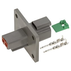 2-POL DEUTSCH KONTAKT MED FLÄNS ST86132B