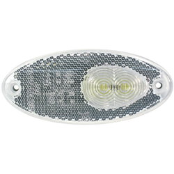SIDE MARKER LIGHT LED WHITE 12V 5,0M OVAL ST964295181