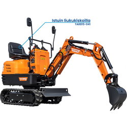 GRÄVMASKINSSTOL MED SLÄDE TAR815 TAR815-041