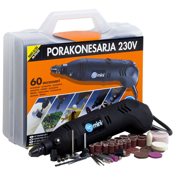 ROTARY TOOL KIT 130W 230V + 60PCS ACCESSORIES TPG9550FI