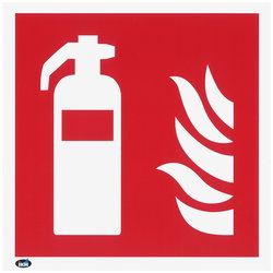 BRANDSKYLT BRANDSLÄCKARE 200X200MM EFTERLYSANDE TRA040