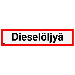 DEKAL DIESELÖLJYÄ400X100 TRA068T