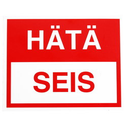 DEKAL HÄTÄ SEIS 100X80 TRA096T