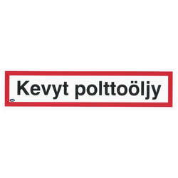 DEKAL KEVYT POLTTOÖLJY 200X50 TRA108T