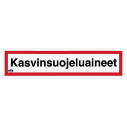 DEKAL KASVINSUOJELUAINEET 200X50 ETIKETT TRA109T