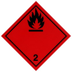 DEKAL BRANDFARLIGA VÄTSKOR NR 2 100X100MM TRA111T