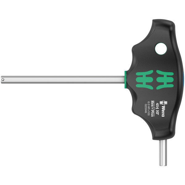 HEX KEY WITH T-HANDLE 6X100MM HEX-PLUS - W023346 - IKH