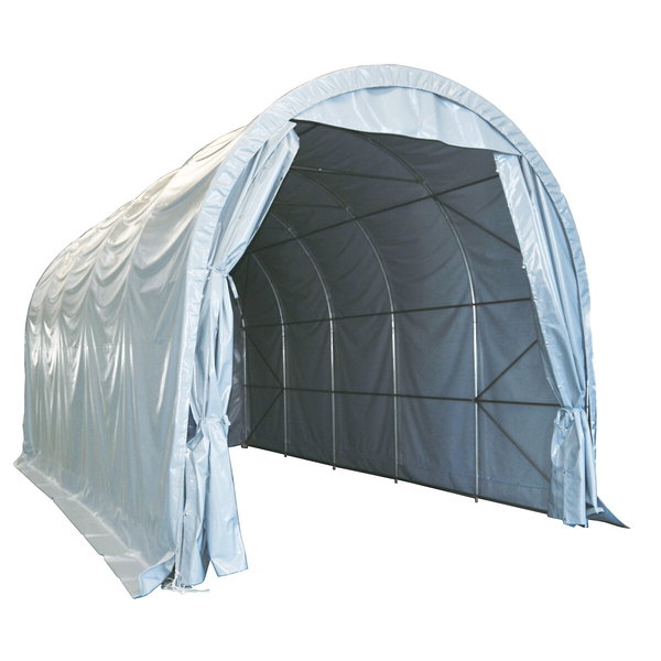 AUTOTALLI 4X10M  450G/M2 PVC KUPOLIMALLI HARMAA XK6264