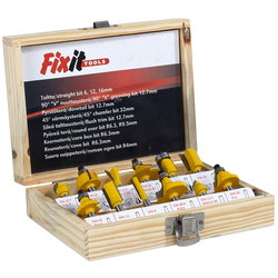 ROUTER BIT SET 12PCS 6MM SHANK XK7014