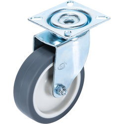 SVÄNGBAR HJUL 80MM TERMOPLASTISK GUMMI XPT80K