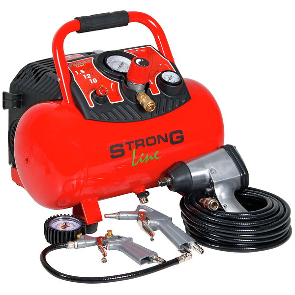 KOMPRESSOR 12L/200L/10 BAR MED VERKTYG XT12200K