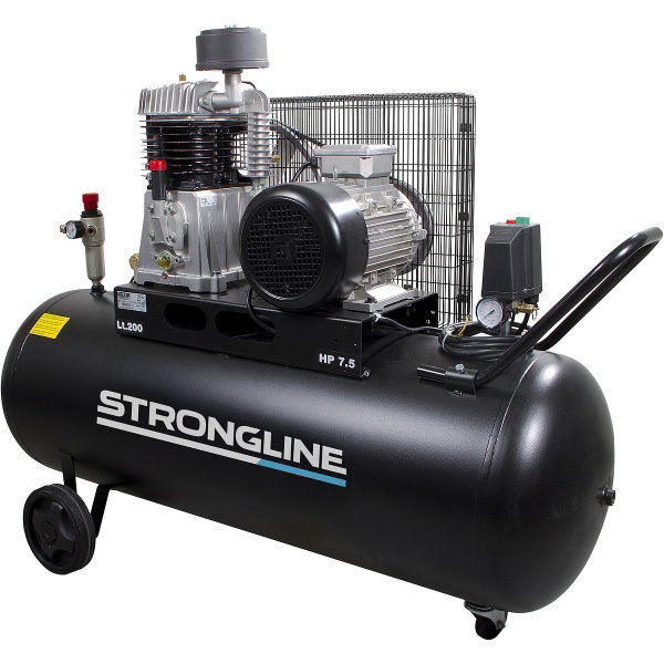COMPRESSOR 3-PHASE 7,5HP 925L/200L BLACK - XT200925 - IKH