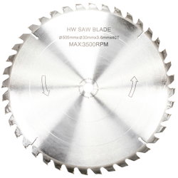 SAW BLADE 505X30X3,6X2,6 XWV3905111701