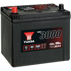 BATTERI YUASA 60AH +- 232X173X225 YBX3014