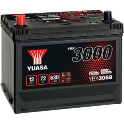 BATTERI YUASA  72AH +- 269X174X223 YBX3069